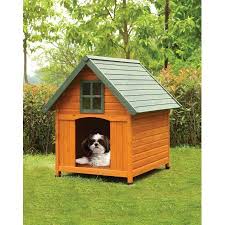 Simple Relax 1perfectchoice Log Cabin Dog House Outdoor Pet Shelter Cage Kennel Honey Oak Green Roof Cute Luxury Dog House Wooden Dog House Plastic Dog House