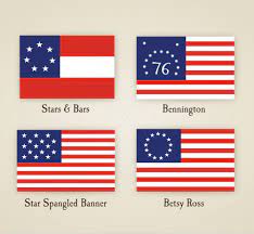 Much like today's flag, it boasted 13 red and white alternating stripes to represent the 13 original colonies. Early American Flags Kidspressmagazine Com American Flag History American Flag American Flag Crafts