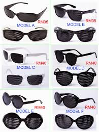 Apakah yang boleh dibuang, tetapi tidak boleh disimpan. Cermin Mata Terapi Pinhole Glasses Mengurangkan Rabun Dan Silau