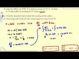 Applications Of First Order Differential Equations Newton S Law Of Coo Differential Equations Equations Newtons Laws