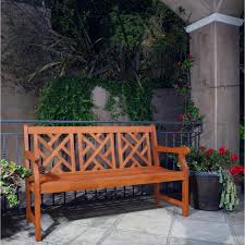 Vifah Designer Garden Patio Bench V188 The Home Depot Garden In The Woods Outdoor Garden Bench Garden Bench Diy