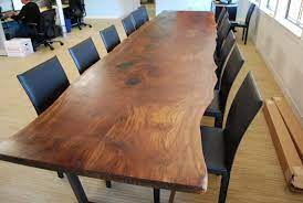 Walnut Slab Conference Table Conference Table Office Furniture Inspiration Walnut Slab