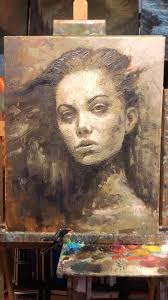 I added some touches to this one and now I consider it done. I love the  texture work so much. It was my first (and only by now) attempt to paint  with spatula (or knife or however you call it) and ...