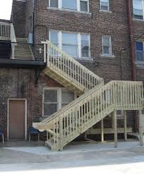 Enter total stair rise* inches : Outdoor Stairs Fire Escape Staircase Wooden Exterior Stairs