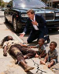 A homeless Black woman collapsed on the roadside, her two-year-old twins  crying beside her and when a billionaire stopped to help, he froze: the children  looked exactly like him... The morning sun