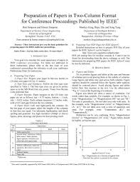 Title of conference proceedings, date of conference, location of conference. Ieee Conference Paper Template Electronic Engineering