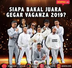 Gegar vaganza 2020 turut disiarkan secara siaran langsung menerusi saluran astro ria (124) dan astro ria hd (104) bermula jam 9:00 malam. Tgqi Jdsmy Zm