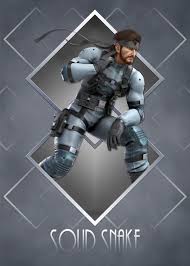 Solid snake video game character. Art Deco Solid Snake Poster By Gemini Phoenix Displate Smash Bros Super Smash Bros Super Smash Bros Brawl