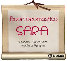 Watch the video for santa sara from mercanti di liquore's la musica dei poveri for free, and see the artwork, lyrics and similar artists. Onomastico Del Nome Sara