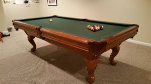 Brunswick Billiards Camden 8 Spoon Legs Used Pool Tables Billiards Billiard Tables
