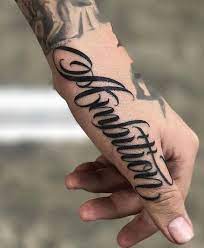 Lettering Tattoo Lettering Styles Hand Tattoos For Guys Side Hand Tattoos