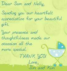 Baby Shower Thank You Baby Shower Thank You Cards Baby Shower Card Sayings