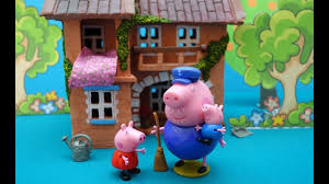 Peppa Pig En Francais Peppa Et George Jouent Aux Enqueteurs Grand Mere
