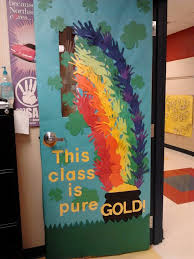 March Classroom Rainbow Door Teacher Doors Door Decorations Dorm Door Decorations