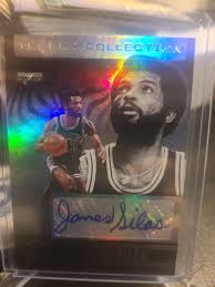 2020-21 Panini Illusions James Silas Trophy Collection Auto #TC-JAM Spurs