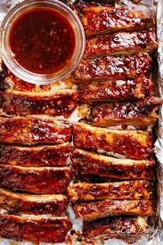 Use spatulas or tongs for turning. Sticky Oven Barbecue Ribs Cafe Delites