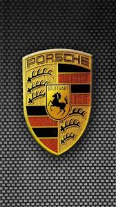 Porsche is a famous car brand from germany. Porsche Logo Wallpaper Wallpapersafari Porsche Logo Car Logos Car Wallpapers