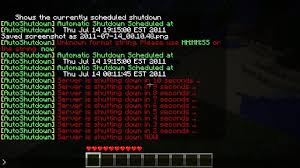 If you use a stop command in game, the server will actually just reboot. Shutdown Plugin For Minecraft 1 8 1 1 7 2 Azminecraft Info