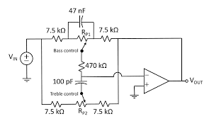 Click here to download high gain stereo bass treble circuit diagram. Solved If Rp1 And Rp2 Are Both 100 Kw Find The New Value Chegg Com