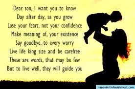Congratulations my son for completing the twentieth phase. Birthday Wishes To First Born Son