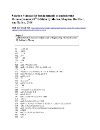 Download Solution Manual For Fundamentals Of Engineering Thermodynamics 8th Edition By Moran Shapiro Thermodynamics Solutions Manual