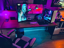 Insert Generic Ikea Karlby Desk Setup Here Battlestations Desk Setup Gaming Desk Setup Computer Desk Setup