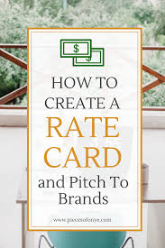 It will make you seem more professional and organized to interested advertisers. How To Create A Rate Card For Pitching To Beauty Brands Pieces Of Onye Rate Card Influencer Rate Card Instagram Rates