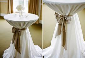 Covering Bistro And Pub Tables For Weddings And Special Events Linentablecloth Wedding Reception Tables 50th Wedding Anniversary Party Unity Candle Tables