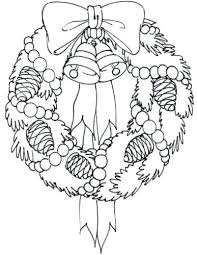 Christmas wreath with candles coloring pages. 30 Free Christmas Wreath Coloring Pages Printable
