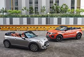 Group Test Mini Cooper S Convertible Vs Land Rover Range Rover Evoque Convertible Torque