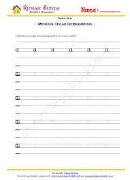 Lembar kerja menulis tegak bersambung menulis halus download worksheet menulis tegak bersambung tulisan tegak bersambung kapital 5 jul 2017 link download : Menulis Tegak Bersambung A C