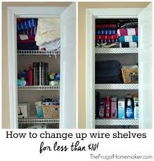 This project took me hardly any time, and it wasn't really necessary to take a bunch of pictures. How To Change Up Wire Shelves For Less Than 10 The Frugal Homemaker