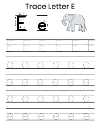 These free alphabet tracing worksheets also include a blank space without the dotted lines where kids … Letter E Worksheets For Kindergarten Free Printables Healthy And Lovin It