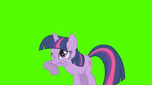 Twilight Sparkle Cringe - Green Screen Ponies - YouTube