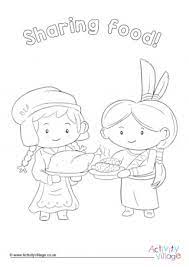 The coloring book and activities are added below the story. Thanksgiving Colouring Pages