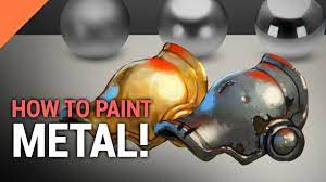 How To Paint Metal In Photoshop By Marc Brunet Blog Website Http Www Cubebrush Co Digital Painting Tutorials Digital Art Tutorial Metallic Paint