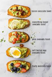 * wheat flour, salt, pepper, two large eggs, whole wheat bread crumbs. 5 Healthy Avocado Toast Recipes With Sweet Potato Toast