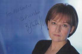 Blythe Duff Jackie Reid Taggart Official TV Show Cast Card Hand Signed  Photo