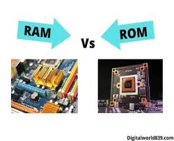 Rom is permanent memory in which information is entered into it once and stored permanently. What Is The Difference Between Ram And Rom Chart