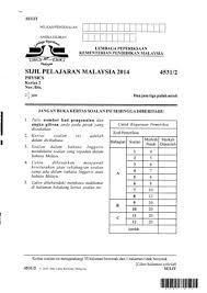 Total of 16 popular experiments of paper 3 are discussed in this booklet. Spm Physics Paper 2 Question 2014