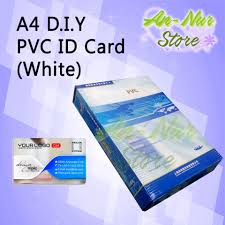 Making id cards with us is easy as 1,2,3. A4 Size Diy Pvc Id Card White Lazada
