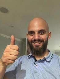 Fix beard and add blonde woman in photo?