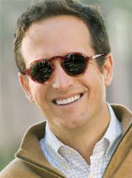 Small Round Sunglasses in Amber