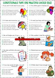 Check spelling or type a new query. Conditionals Type 1 Esl Printable Multiple Choice Quiz