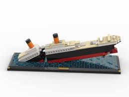 Titanic famously slipped into the deep abyss of the north atlantic on april 15th, 1912 and. Lego Moc Titanic Sinking Scene By Ycbricks Rebrickable Build With Lego