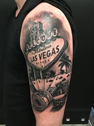 Las Vegas Tattoo By Luis Tatuagem Em Vegas Tatuagem Masculina Significados Tatuagem Masculina Antebraco