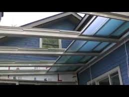 Browse our pvc porches double glazed with optional glass roofs opening windows door positions. Retractable Glass Roof Installation Youtube