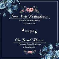 Jadi, pastikan kamu pilih kombinasi yang sesuai! Kode Up02b Navy Undangan Pernikahan Video Wedding Invitation Shopee Indonesia