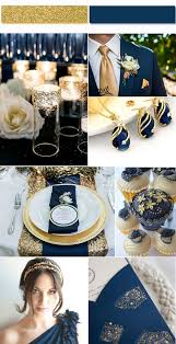 2017 Golden Globe Top 4 Trendy And Chic Colors For Your Wedding Inspiration Gold Wedding Colors Blue Gold Wedding Navy Blue And Gold Wedding