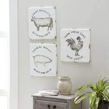 Maybe you would like to learn more about one of these? Harper Willow Black And White Metal Farmhouse Wall Signs Set Of 3 12 In X 12 In Each 98448 At Tractor Supply Co